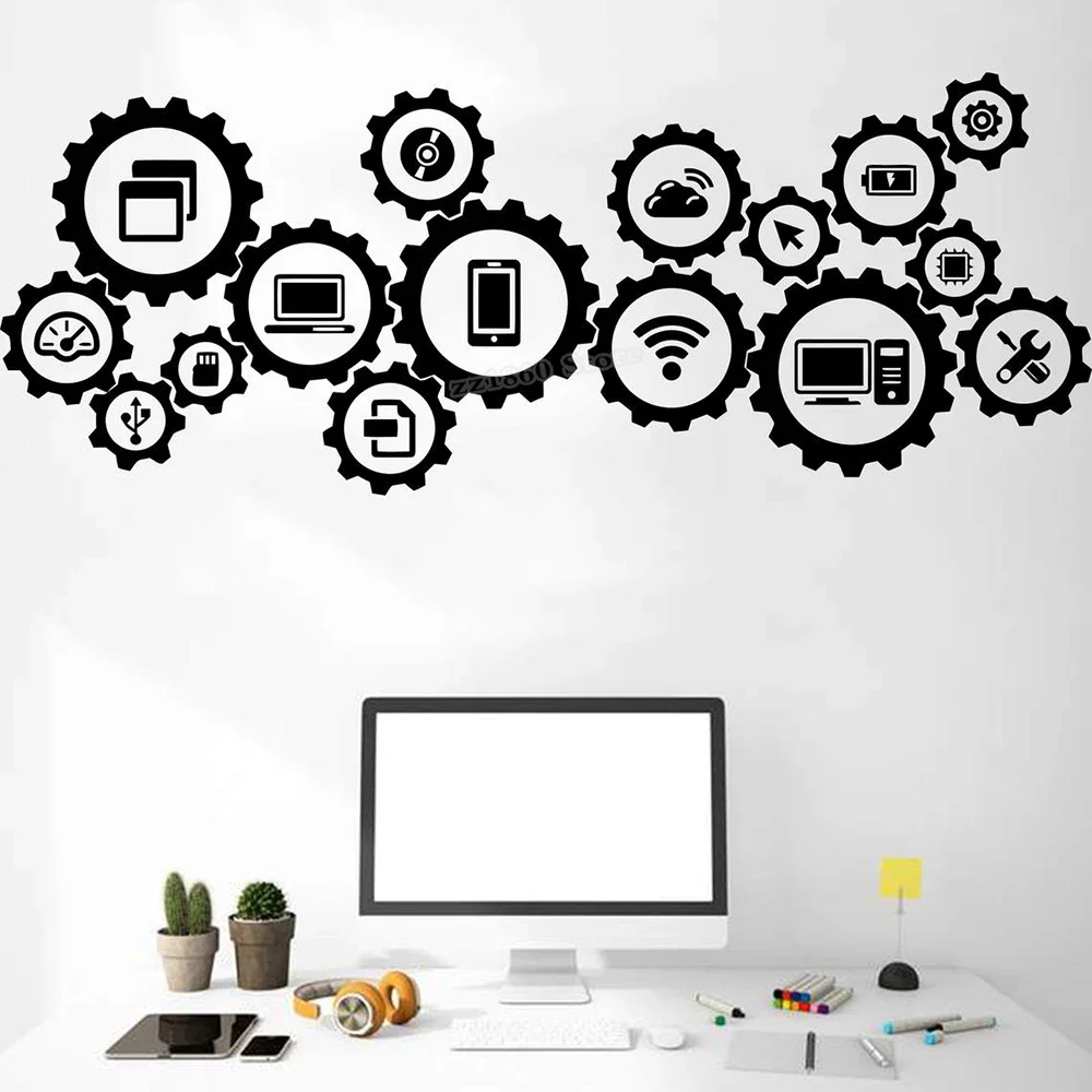 Information Technology Officer - Technologie Muurtattoo Sociale Media Informatie Technologie