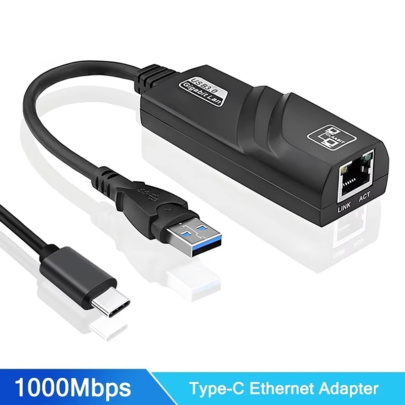 Power Over Ethernet - 10/100/1000 Mbps bedrade USB 3.0 Type-C