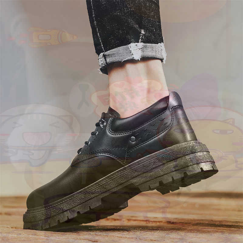 Information Technology Officer - Donker natuurlijk leer Mode-sneakers Tennis Herensneakers