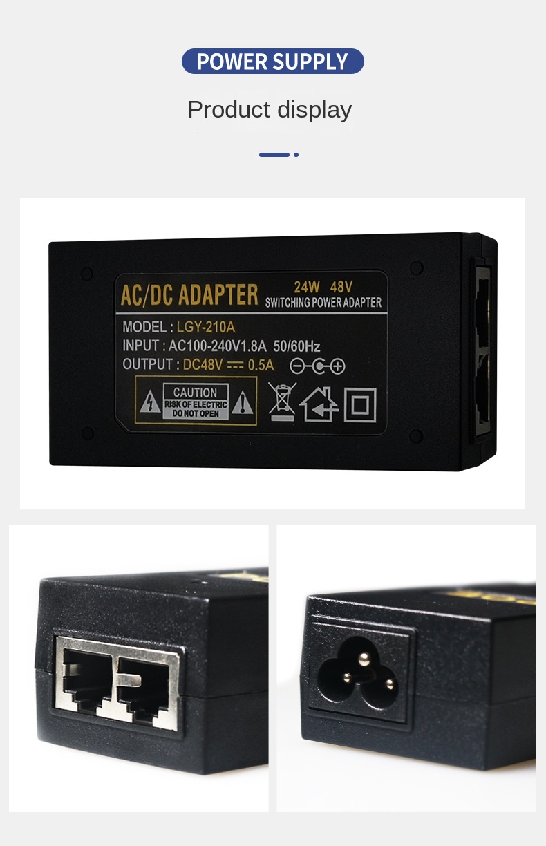 POE Gigabit Power 48V0.5A/24V  - Power Over Ethernet recensie en prijs